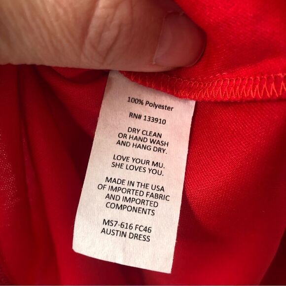 Show me your mumu NWT red babydoll cut mini dress or tunic flowing sleeves XS - Picture 11 of 11